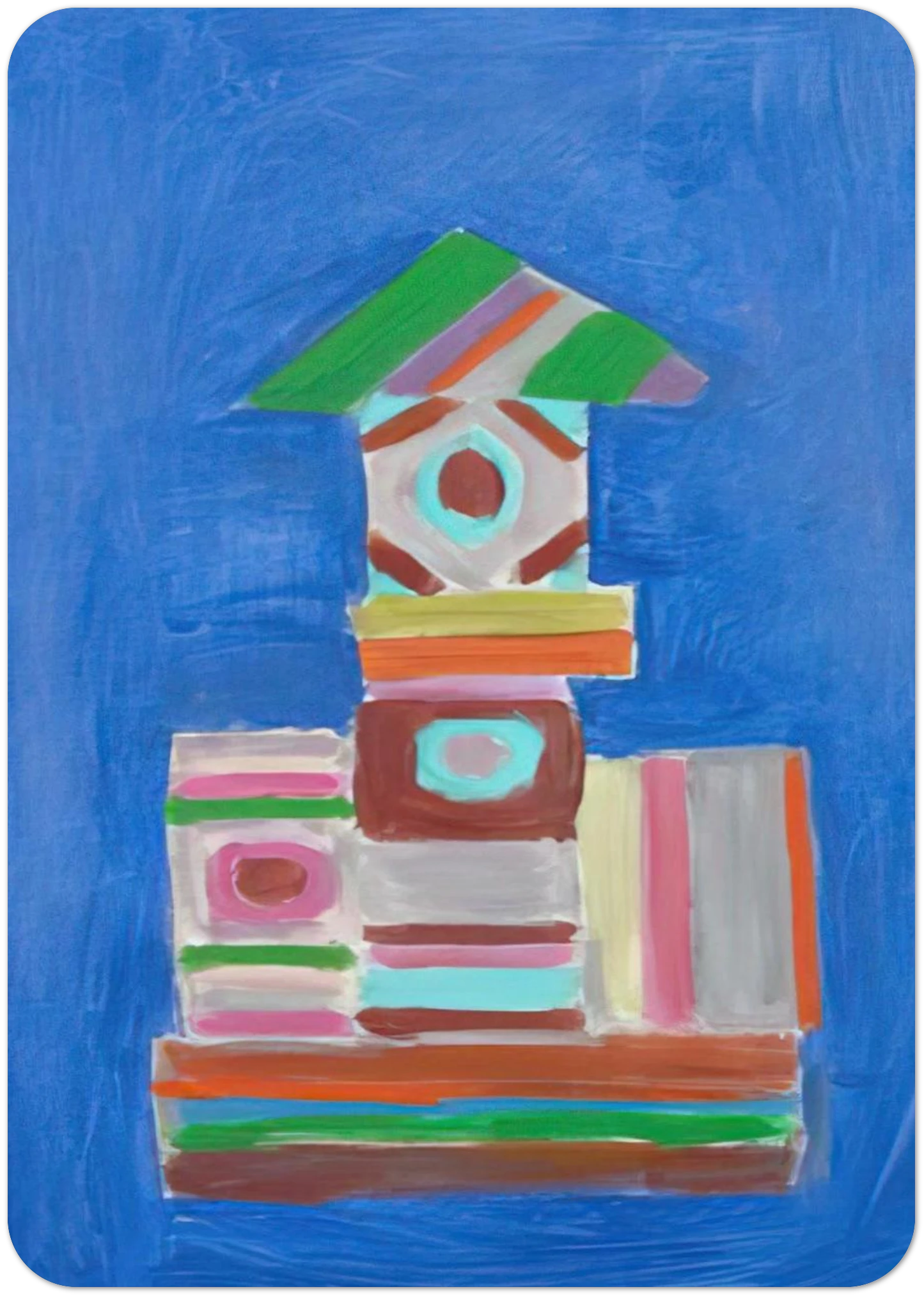 Going Up - 1978 By Betty Parsons Pack of 10 Post Cards | Betty Parsons Post Cards | A6 (10.5 x 14.8 cm) - 4.1 x 5.8 inches