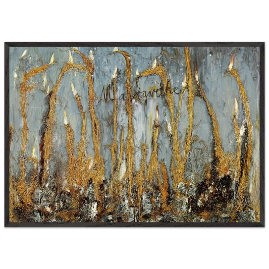 MARGARETHE - Anselm Kiefer 70x100 cm / 28x40 inches Framed Art Print – Black Wooden Frame