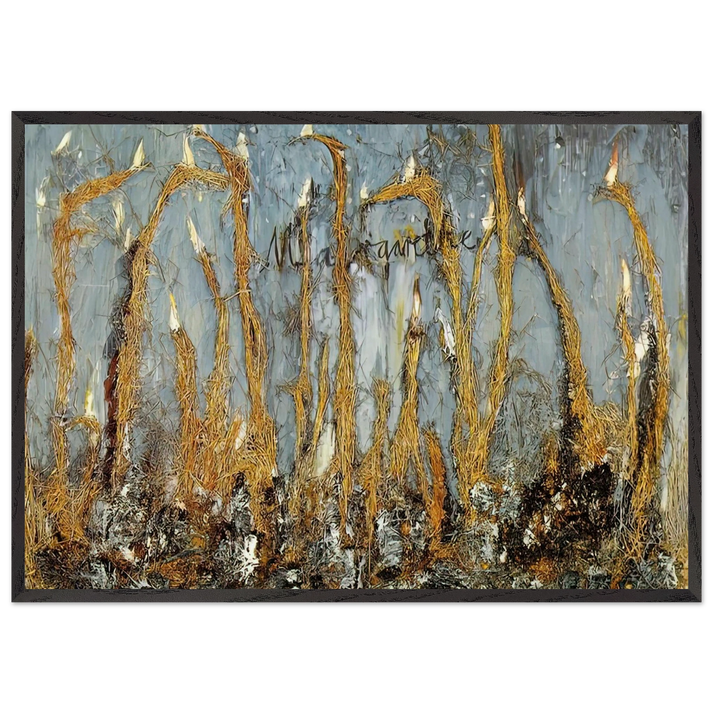 MARGARETHE - Anselm Kiefer 70x100 cm / 28x40 inches Framed Art Print – Black Wooden Frame