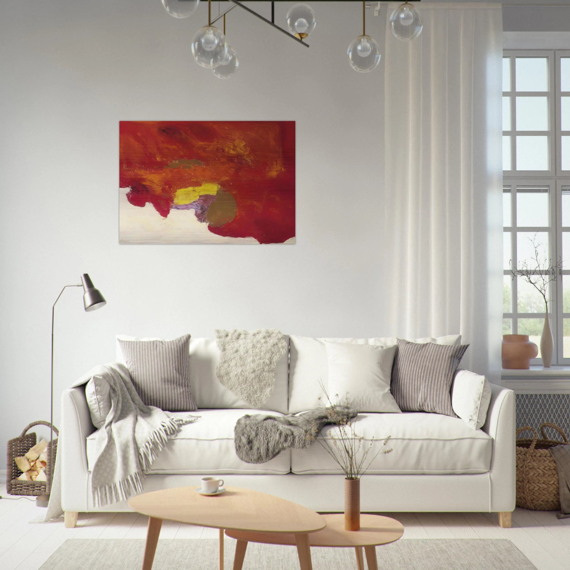 Byzantium III - 1958 - Theodoros Stamos Brushed Aluminum Print - 70x100 cm / 28x40 inches | Theodoros Stamos Aluminum Print | Theodoros Stamos Prints