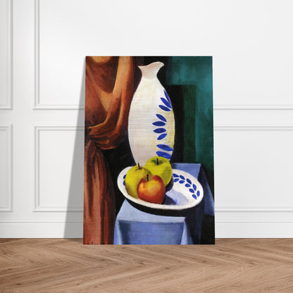 STILL LIFE WITH WHITE PITCHER 1917 - Moise Kisling Brushed Aluminum Print - 70x100 cm / 28x40 inches | Moise Kisling Aluminum Print | Moise Kisling Prints