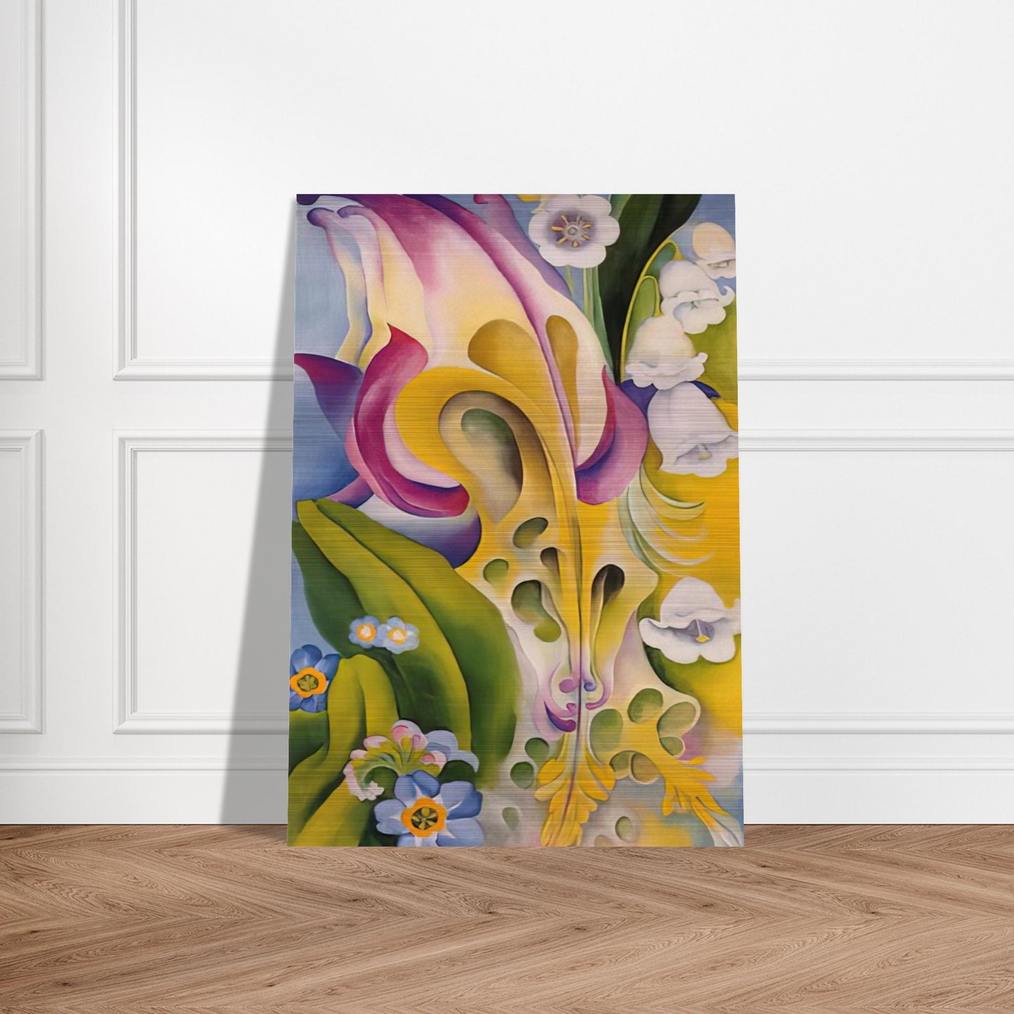 From the Old Garden No 2 - Georgia O'Keeffe Brushed Aluminum Print - 70x100 cm / 28x40 inches | Georgia O'Keeffe Aluminum Print | Georgia O'Keeffe Prints