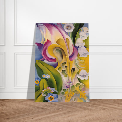 From the Old Garden No 2 - Georgia O'Keeffe Brushed Aluminum Print - 70x100 cm / 28x40 inches | Georgia O'Keeffe Aluminum Print | Georgia O'Keeffe Prints