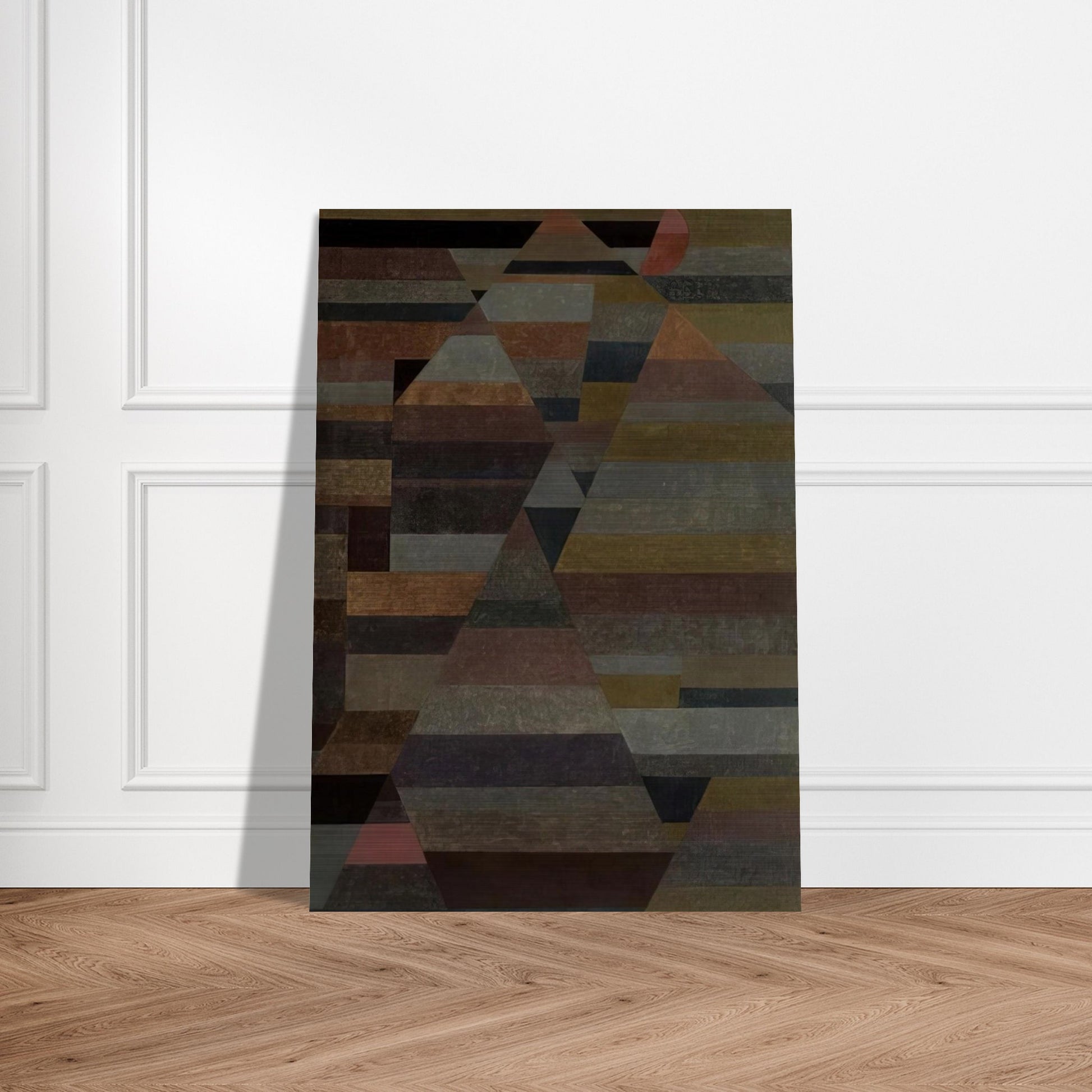 NECROPOLIS 1929 - Paul Klee Brushed Aluminum Print - 70x100 cm / 28x40 inches | Paul Klee Aluminum Print | Paul Klee Prints