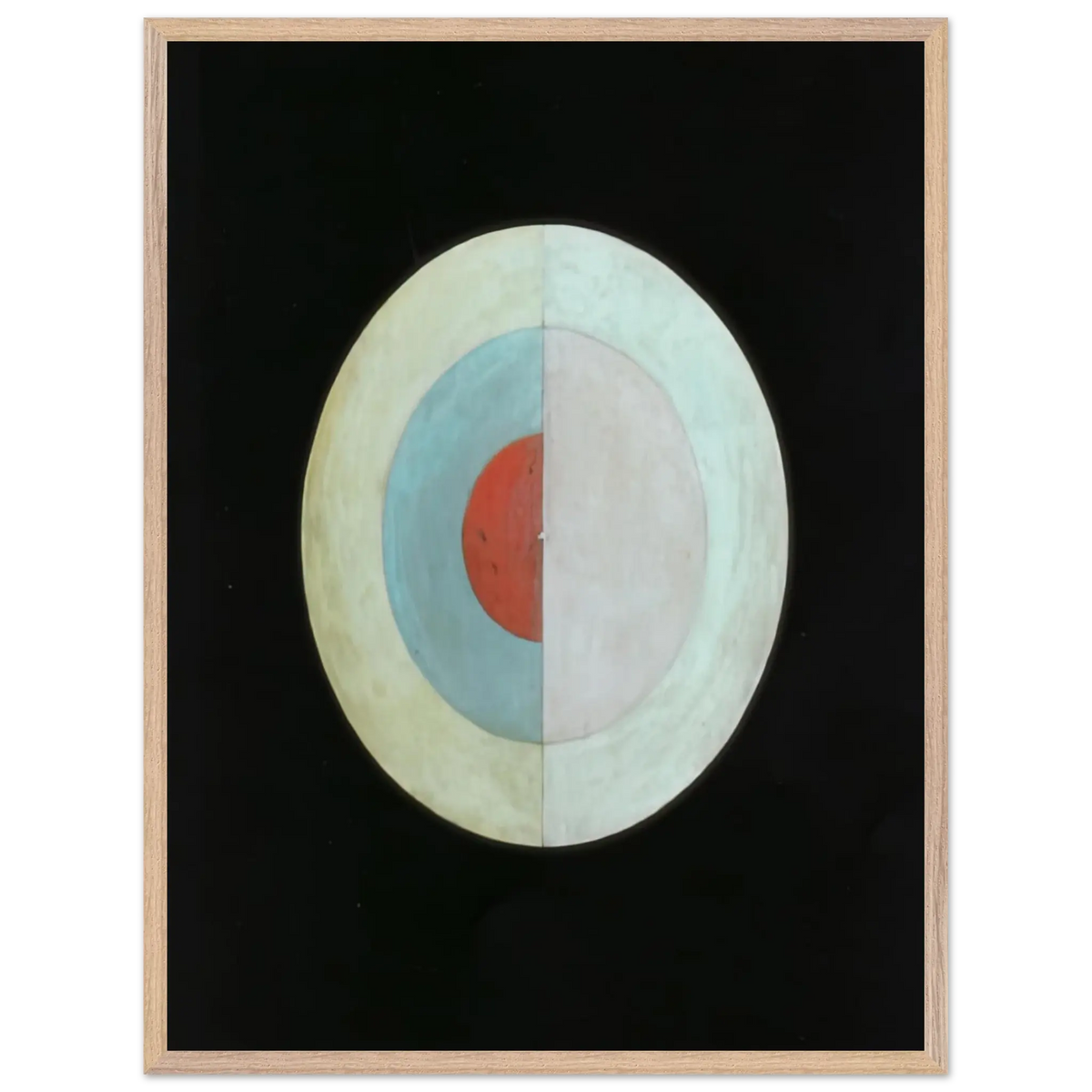 Hilma af Klint - THE SWAN NO 16 1915 Wall art - 30x40 cm / 12x16 Inches - Premium Wooden Framed Poster With Fine Art Paper - Wood frame