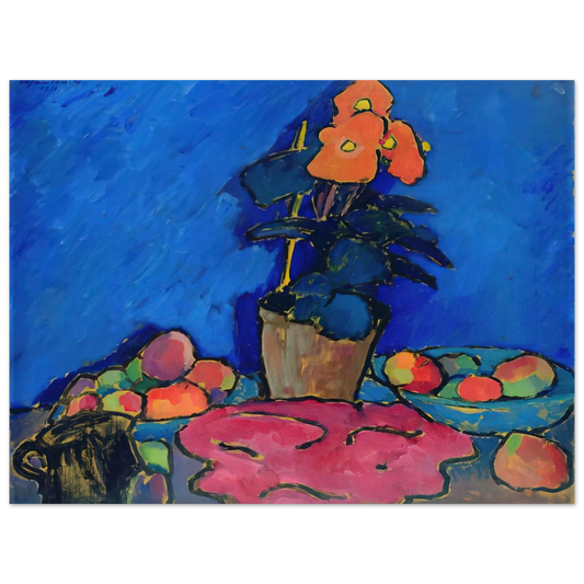 Alexej von Jawlensky - STILL LIFE WITH BEGONIA 1911  75x100 cm / 30x40inches Fine Art Poster