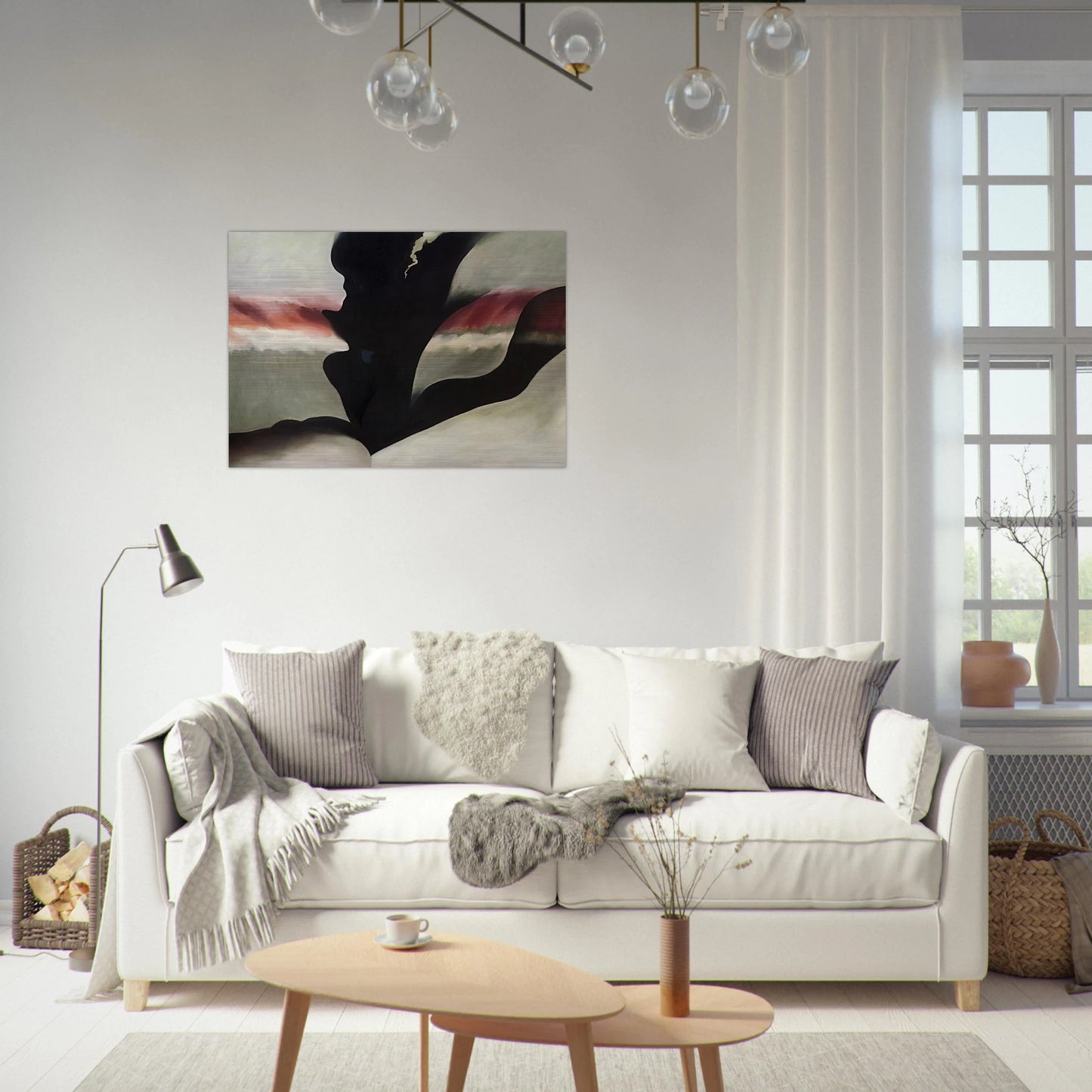 Black Place Green - Georgia O'Keeffe Brushed Aluminum Print - 70x100 cm / 28x40 inches | Georgia O'Keeffe Aluminum Print | Georgia O'Keeffe Prints