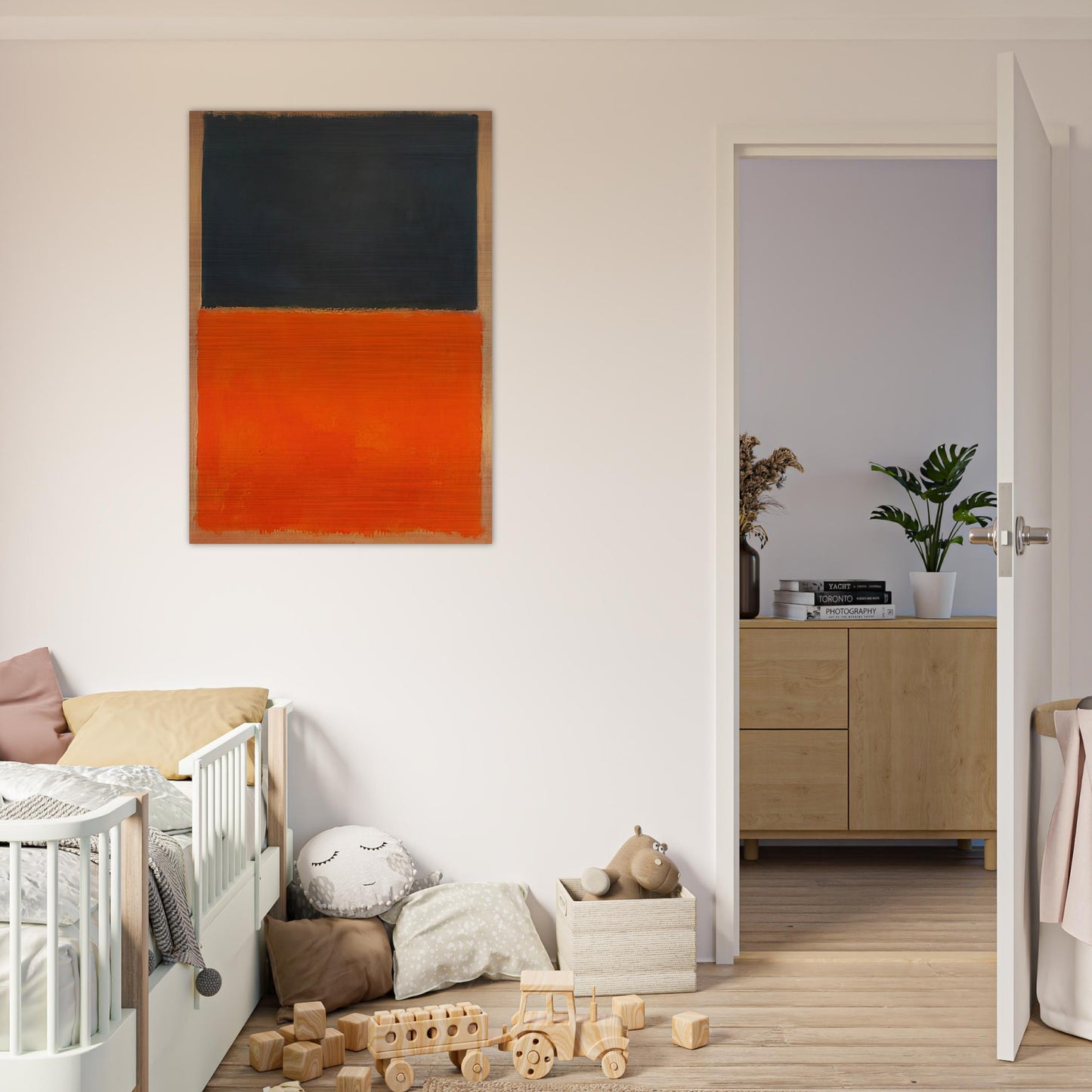 Green and Tangerine on Red - 1956 - Mark Rothko Brushed Aluminum Print - 70x100 cm / 28x40 inches | Mark Rothko Aluminum Print | Mark Rothko Prints