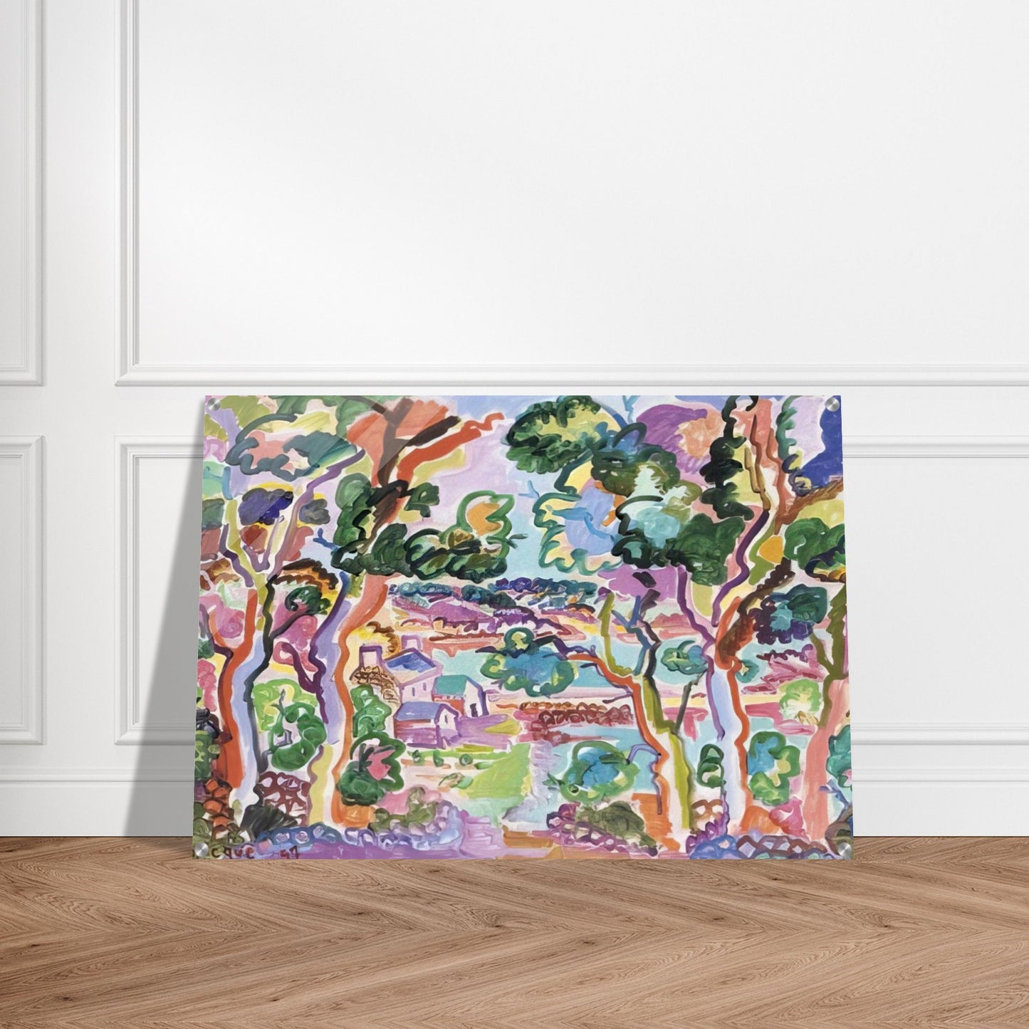 Paysage - Fauvism - Charles Lapicque Acrylic Print - 70x100 cm / 28x40″ inches