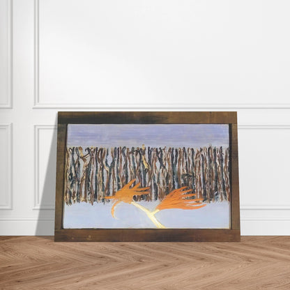 Burning Bush - 1953 - Forrest Bess Brushed Aluminum Print - 70x100 cm / 28x40 inches | Forrest Bess Aluminum Print | Forrest Bess Prints