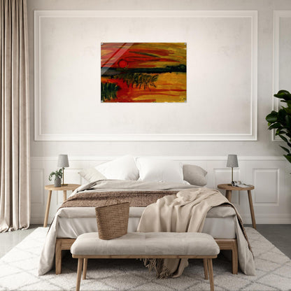 Sunset - Emil Nolde Acrylic Print - 70x100 cm / 28x40″ inches | Emil Nolde Wall Art | Emil Nolde Prints