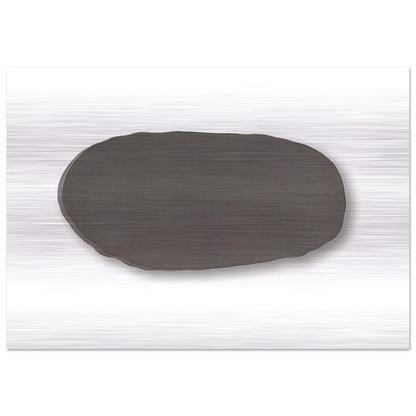GRAUE SCHEIBE 1970 - BLINKY PALERMO Brushed Aluminum Print - 70x100 cm / 28x40 inches | BLINKY PALERMO Aluminum Print | BLINKY PALERMO Prints