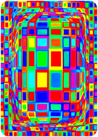 OND-DVA - Op Art By Victor Vasarely Pack of 10 Post Cards | Victor Vasarely Post Cards | A6 (10.5 x 14.8 cm) - 4.1 x 5.8 inches