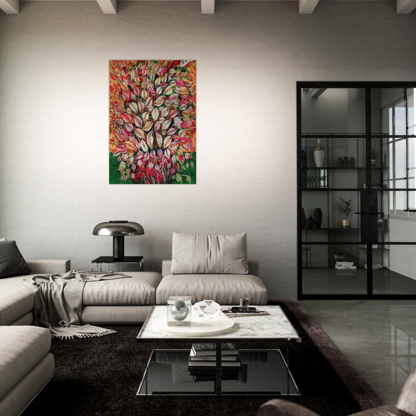 Feuilles - 1928 - Seraphine Louis Brushed Aluminum Print - 70x100 cm / 28x40 inches | Seraphine Louis Aluminum Print | Seraphine Louis Prints