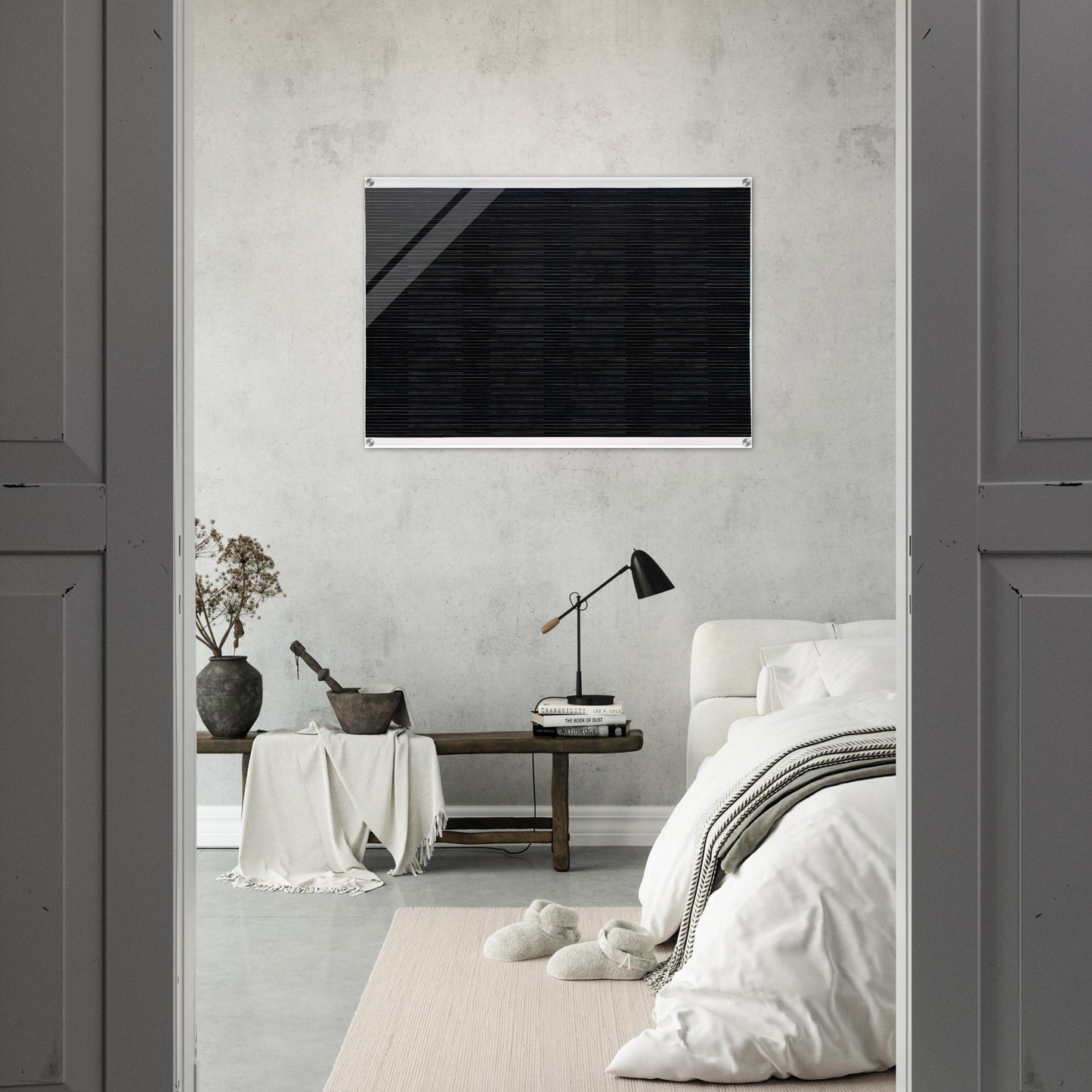 The Sea - Agnes Martin Acrylic Print - 70x100 cm / 28x40″ inches | Agnes Martin Wall Art | Agnes Martin Prints