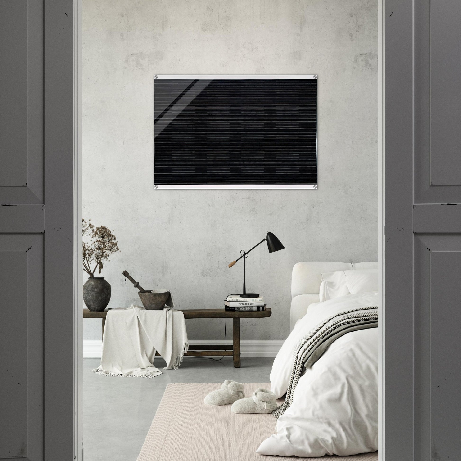 The Sea - Agnes Martin Acrylic Print - 70x100 cm / 28x40″ inches | Agnes Martin Wall Art | Agnes Martin Prints