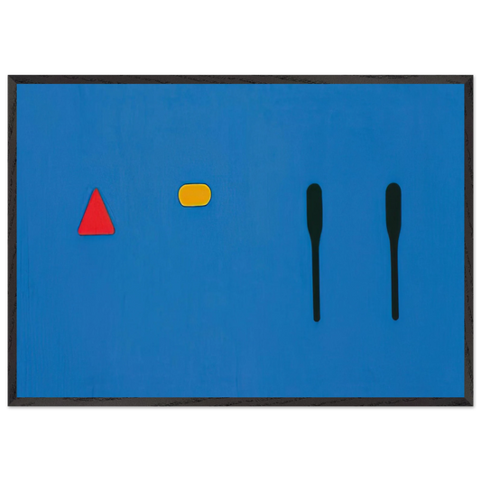 Untitled - 1968 N11 - Ron Gorchov 70x100 cm / 28x40 inches Framed Art Print – Black Wooden Frame