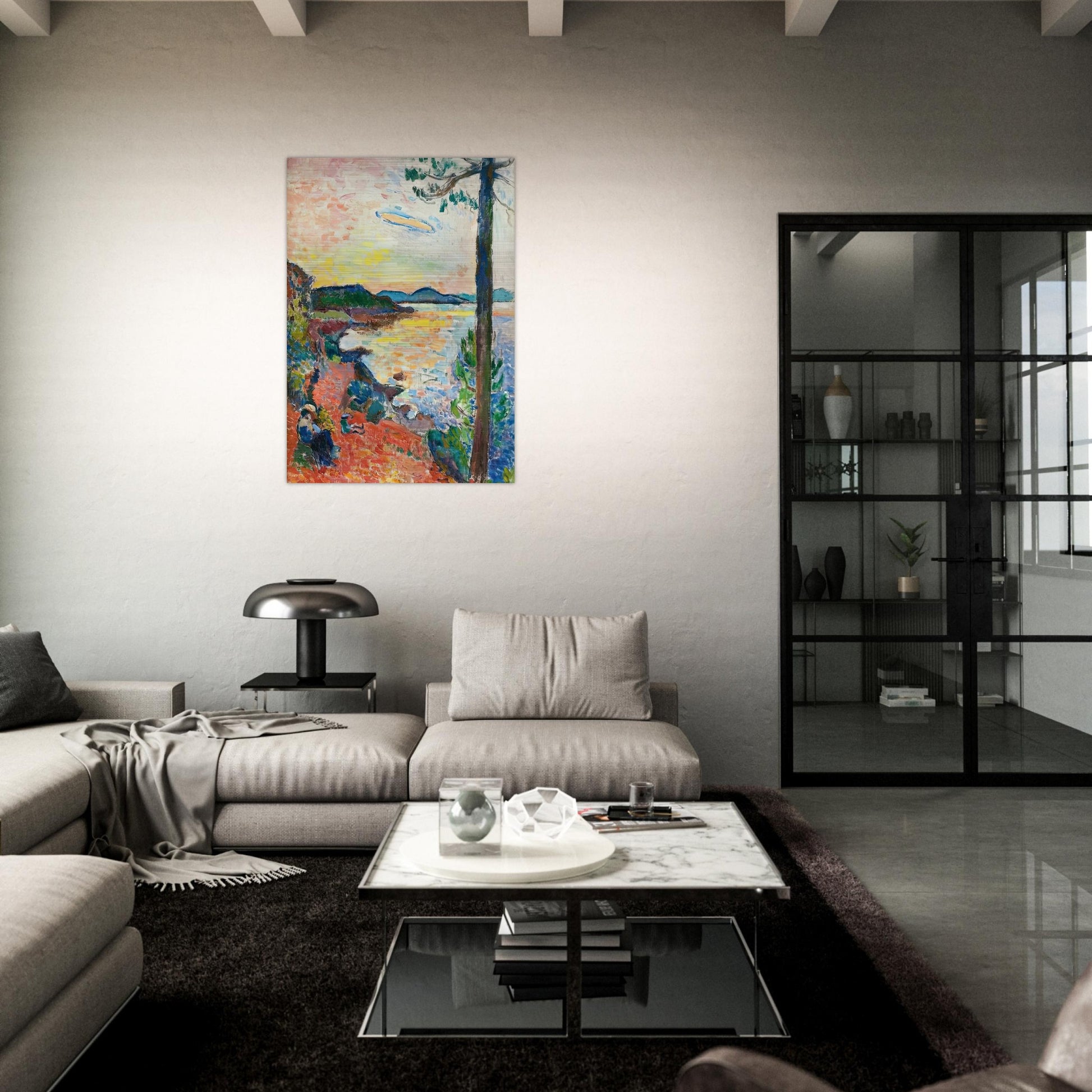 THE GULF OF SAINT TROPEZ 1904 - Henri Matisse Brushed Aluminum Print - 70x100 cm / 28x40 inches | Henri Matisse Aluminum Print | Henri Matisse Prints