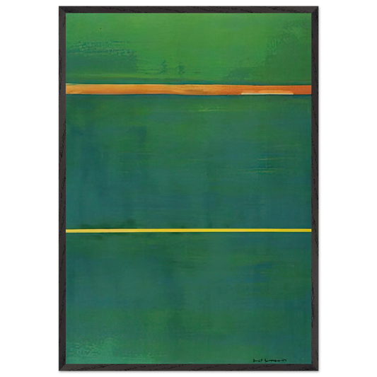 Dionysius - Barnett Newman 70x100 cm / 28x40 inches Framed Art Print – Black Wooden Frame
