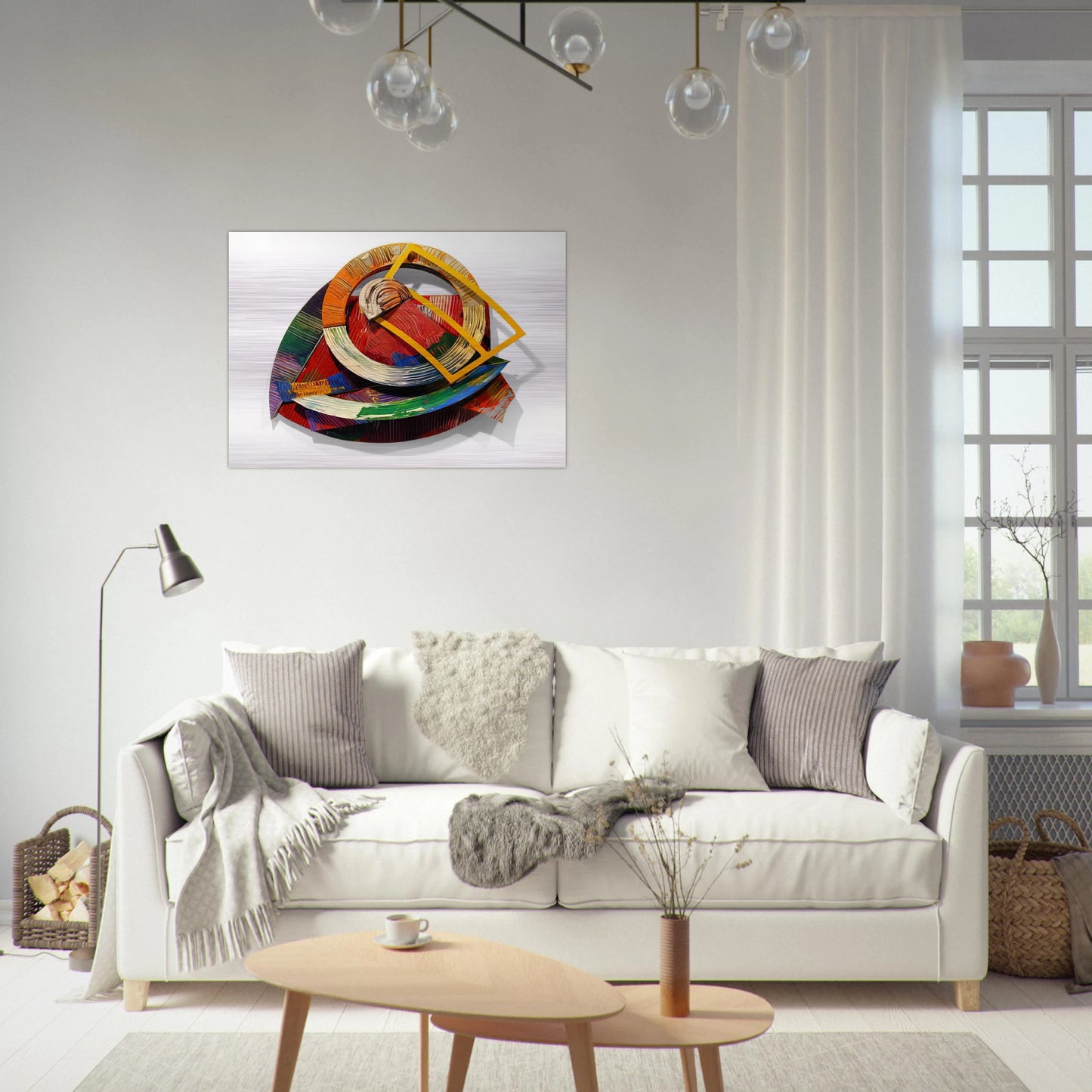 Chehaw - Sam Gilliam Brushed Aluminum Print - 70x100 cm / 28x40 inches | Sam Gilliam Aluminum Print | Sam Gilliam Prints
