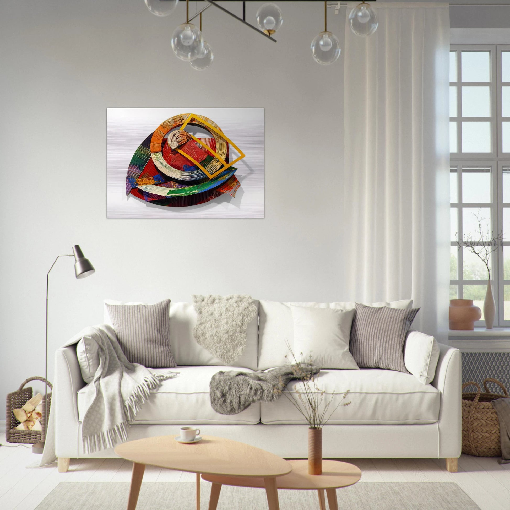 Chehaw - Sam Gilliam Brushed Aluminum Print - 70x100 cm / 28x40 inches | Sam Gilliam Aluminum Print | Sam Gilliam Prints