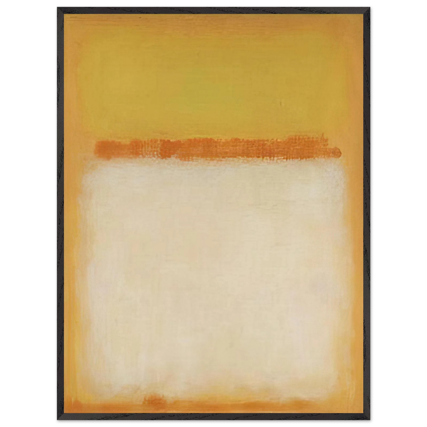 Mark Rothko - Untitled - 1955 Wall Art - 21x29.7 cm / 8x12" - Premium Wooden Framed Poster With Fine Art Paper-canvas - Black frame