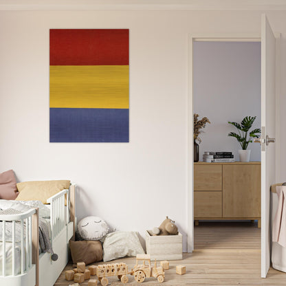 Red, Yellow, Blue - Ellsworth Kelly Brushed Aluminum Print - 70x100 cm / 28x40 inches | Ellsworth Kelly Aluminum Print | Ellsworth Kelly Prints