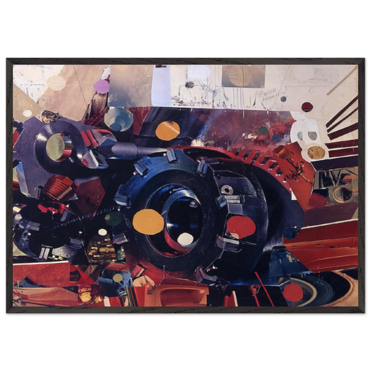 Power - 1967 - Gebre Kristos Desta 70x100 cm / 28x40 inches Framed Art Print – Black Wooden Frame