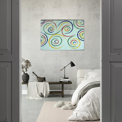 Cercles du Matin - 1992 - Piero Dorazio Acrylic Print - 70x100 cm / 28x40″ inches | Piero Dorazio Wall Art | Piero Dorazio Prints