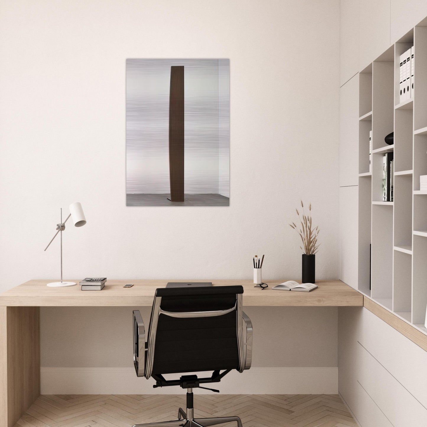 Curve XXXVI - Ellsworth Kelly Brushed Aluminum Print - 70x100 cm / 28x40 inches | Ellsworth Kelly Aluminum Print | Ellsworth Kelly Prints