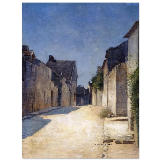 Odilon Redon - STREET IN SAMOIS 1888  75x100 cm / 30x40inches Fine Art Poster