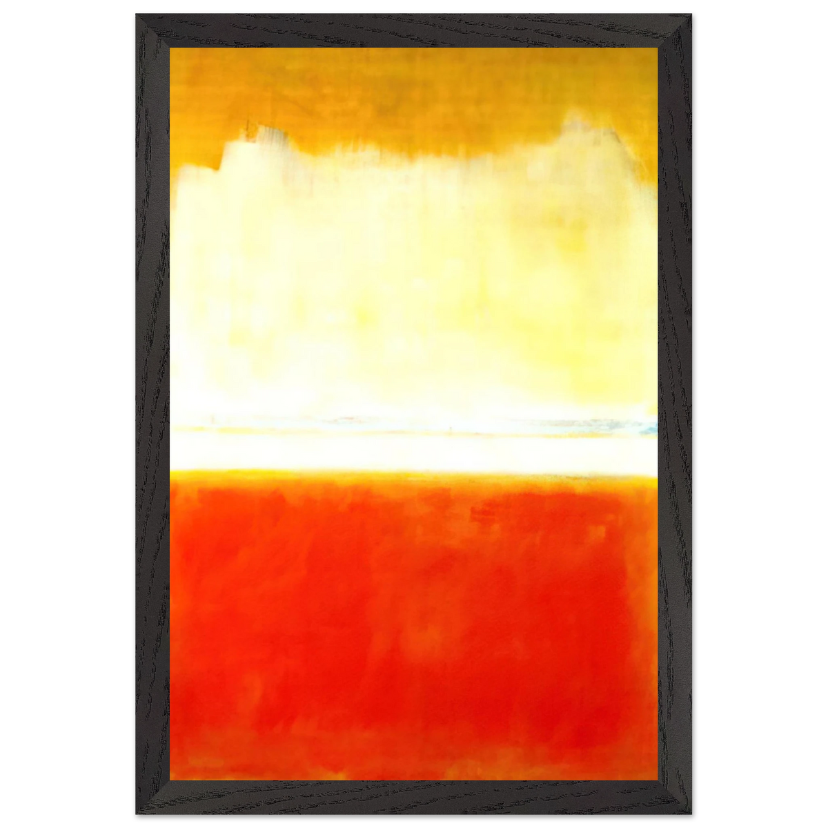 Mark Rothko - No.8 - 1952 Wall Art - 60x80 cm / 24x32 inches - Premium Wooden Framed Poster With Fine Art Paper-canvas - White frame