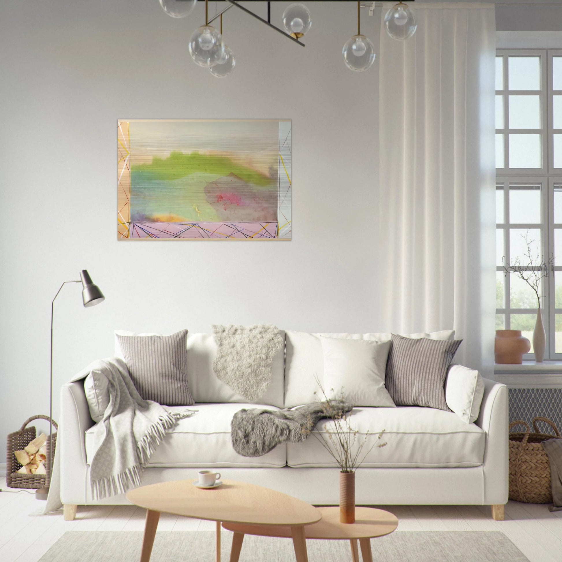 A Vision - 1988 - Ronnie Landfield Brushed Aluminum Print - 70x100 cm / 28x40 inches | Ronnie Landfield Aluminum Print | Ronnie Landfield Prints