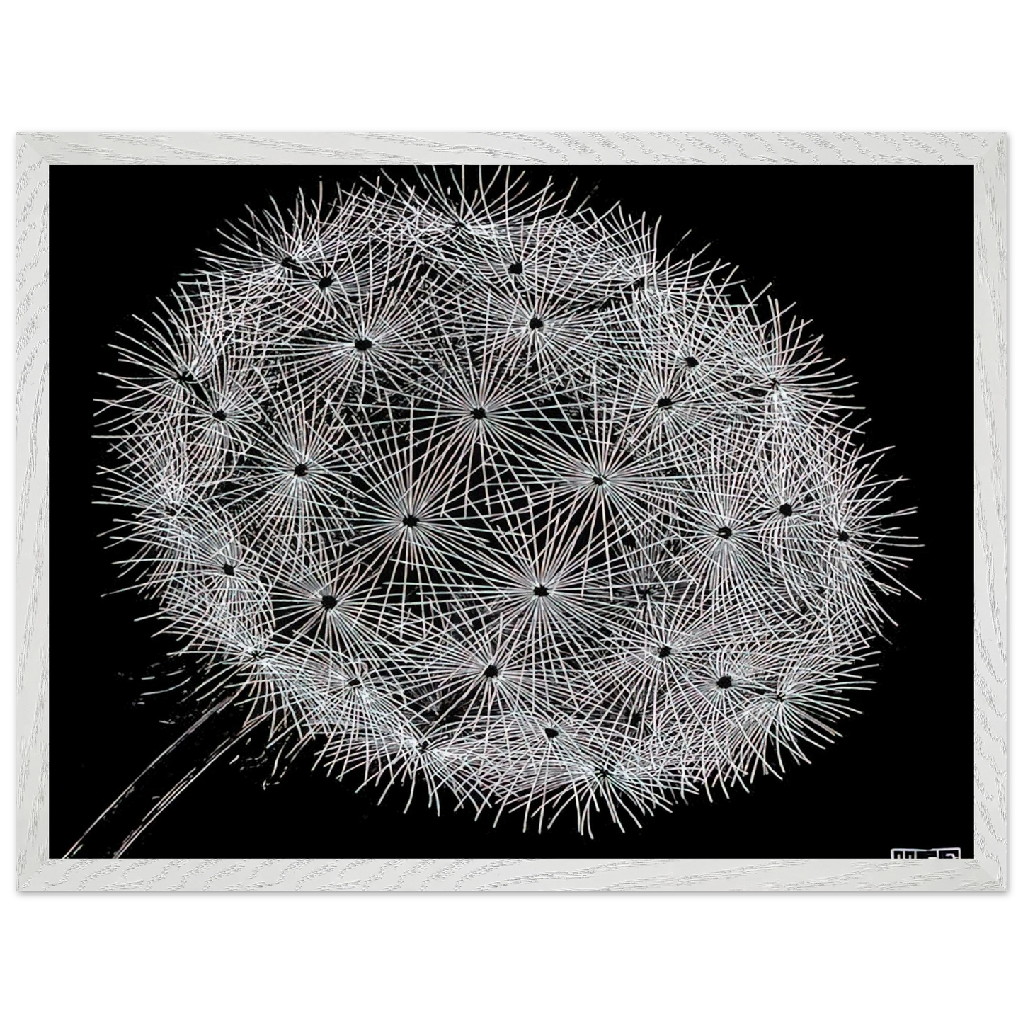 MC Escher - BLOWBALL II Wall Art - 21x29.7 cm / 8x12" - Premium Wooden Framed Poster With Fine Art Paper-canvas - White frame