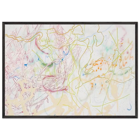 Polytropos - 1982 - Nancy Graves 70x100 cm / 28x40 inches Framed Art Print – Black Wooden Frame