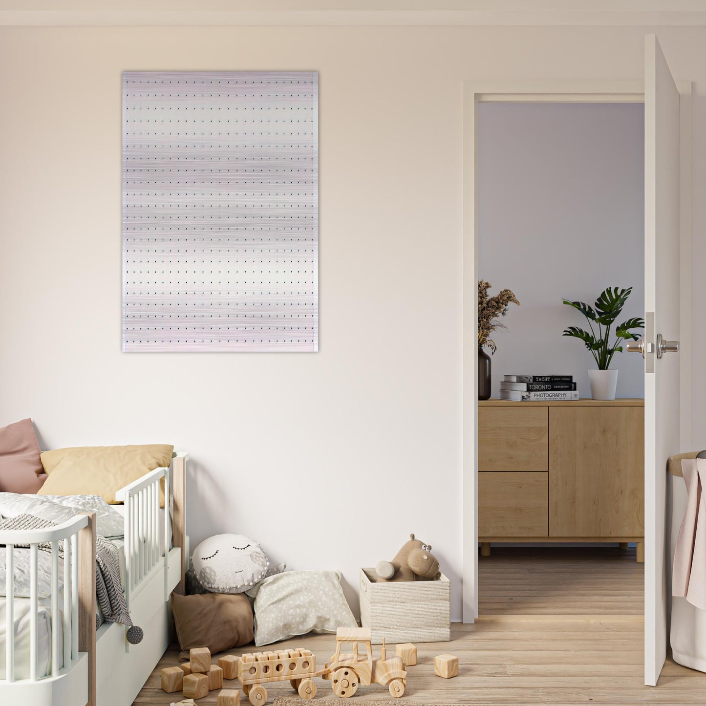 STATIC 2 1966 - Bridget Riley Brushed Aluminum Print - 70x100 cm / 28x40 inches | Bridget Riley Aluminum Print | Bridget Riley Prints