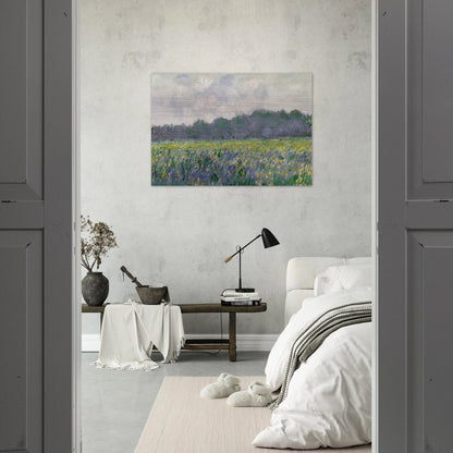Field of Yellow Irises at Giverny - claude monet Brushed Aluminum Print - 70x100 cm / 28x40 inches | claude monet Aluminum Print | claude monet Prints