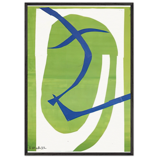 JAPANESE MASK 1950 - Henri Matisse 70x100 cm / 28x40 inches Framed Art Print – Black Wooden Frame