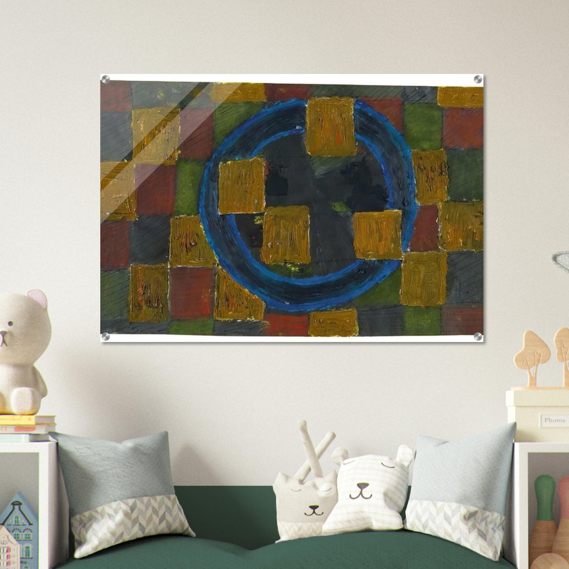 Kreise und Quadrate - 1963 - Johannes Itten Acrylic Print - 70x100 cm / 28x40″ inches