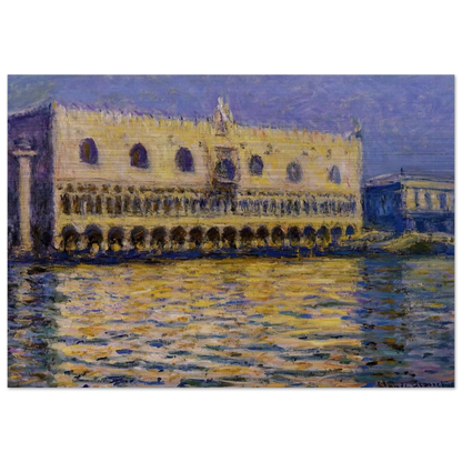 The Palazzo Ducale 2 - claude monet Brushed Aluminum Print - 70x100 cm / 28x40 inches | claude monet Aluminum Print | claude monet Prints