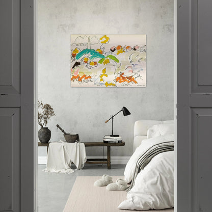 Paysage de mer - 1950 - Charles Lapicque Brushed Aluminum Print - 70x100 cm / 28x40 inches | Charles Lapicque Aluminum Print | Charles Lapicque Prints