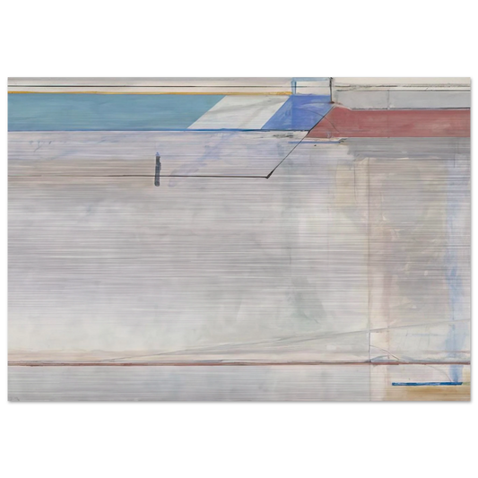 Ocean Park #63 - Richard Diebenkorn Brushed Aluminum Print - 70x100 cm / 28x40 inches | Richard Diebenkorn Aluminum Print | Richard Diebenkorn Prints
