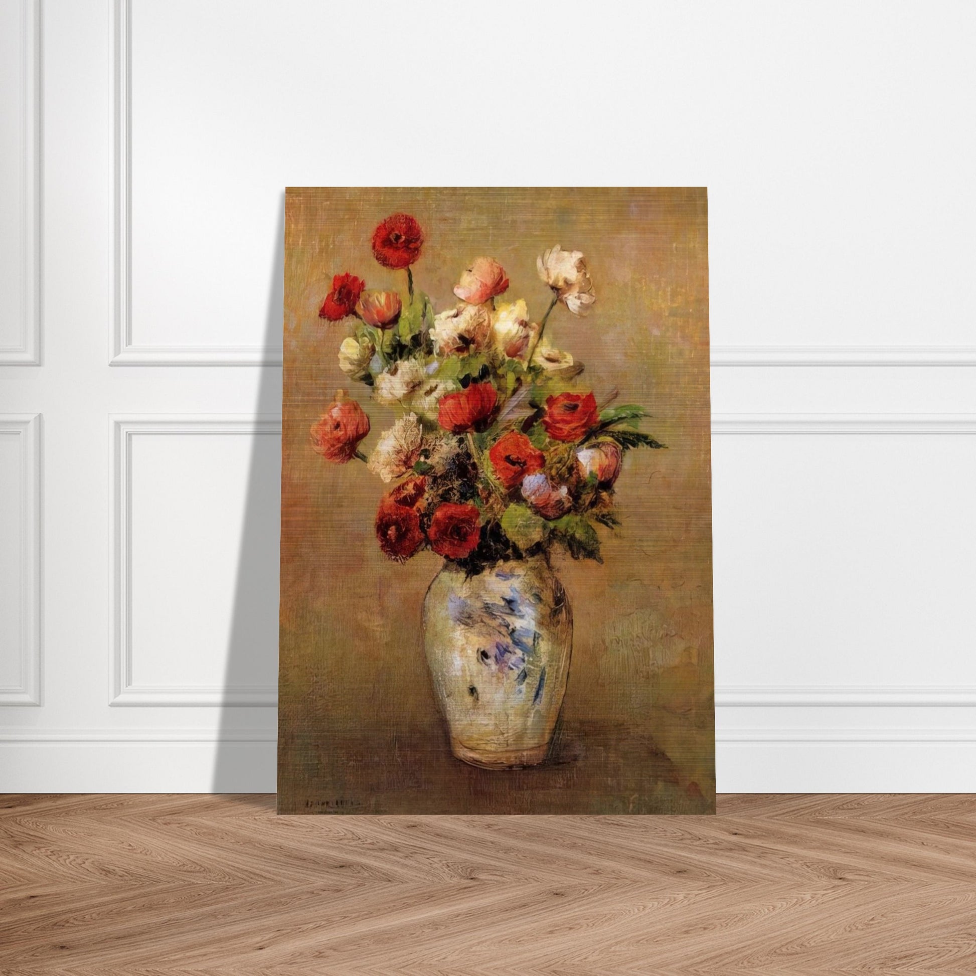 BOUQUET OF FLOWERS - Odilon Redon Brushed Aluminum Print - 70x100 cm / 28x40 inches | Odilon Redon Aluminum Print | Odilon Redon Prints