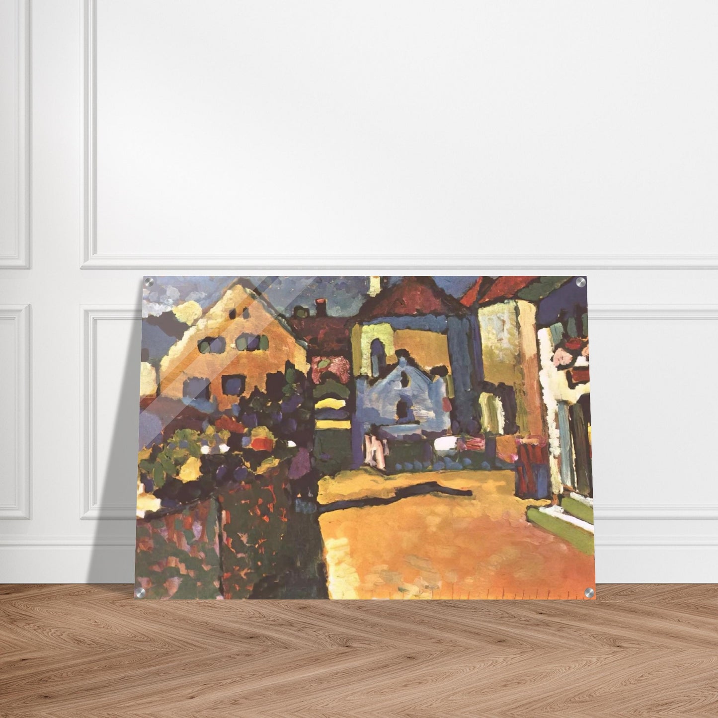 GRUNGASSE IN MURNAU 1909 - Wassily Kandinsky Acrylic Print - 70x100 cm / 28x40″ inches