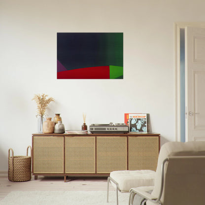 6.3.66 - 1966 - John Hoyland Brushed Aluminum Print - 70x100 cm / 28x40 inches | John Hoyland Aluminum Print | John Hoyland Prints