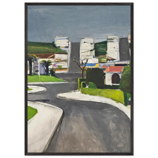 Ingleside - Richard Diebenkorn 70x100 cm / 28x40 inches Framed Art Print – Black Wooden Frame