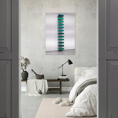 Untitled - 1967 - Donald Judd Brushed Aluminum Print - 70x100 cm / 28x40 inches | Donald Judd Aluminum Print | Donald Judd Prints