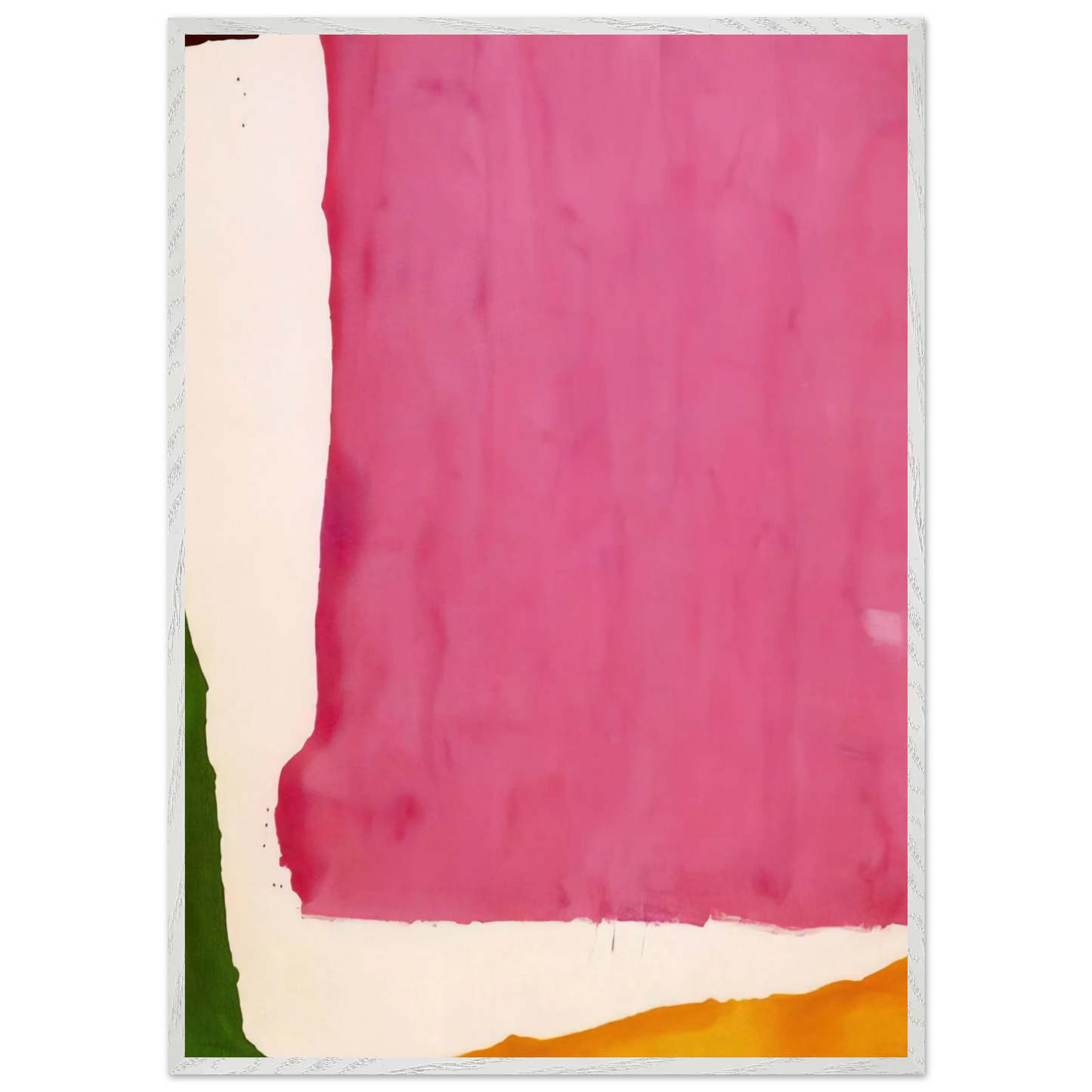 Helen Frankenthaler - Mauve District - 1966 Wall art - A1 (59.4 x 84.1  cm) - Premium Wooden Framed Poster With Fine Art Paper-canvas - White frame