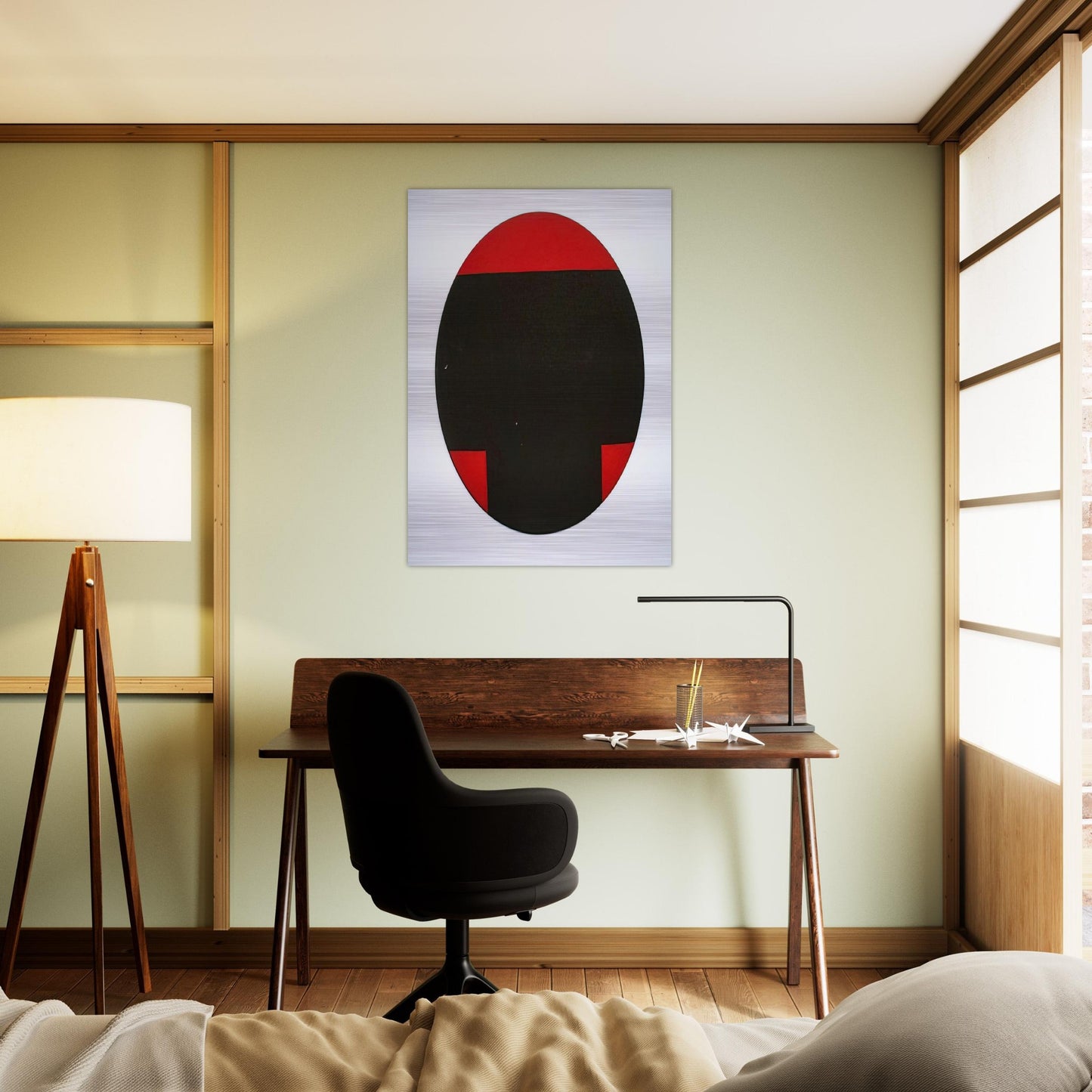 Big T - Hard Edge Painting - Leon Polk Smith Brushed Aluminum Print - 70x100 cm / 28x40 inches | Leon Polk Smith Aluminum Print | Leon Polk Smith Prints