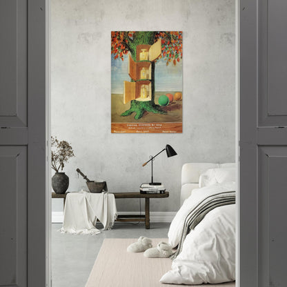 POSTER EXCITING PERFUMES BY MEM 1946 - Rene Magritte Brushed Aluminum Print - 70x100 cm / 28x40 inches | Rene Magritte Aluminum Print | Rene Magritte Prints